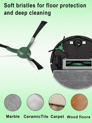 E-HAO Edge-Sweeping Brush Replacement Parts for 8 Pcs Roomba 104/105