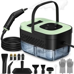 Steam Cleaner, Portable Steamer for Cleaning with 16pcs Normal, Green