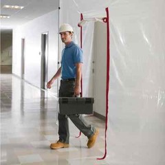 ZipWall HDAZ2 3 in. x 84 in. Heavy-Duty Adhesive Zippers Includes Knife (2-Pack)