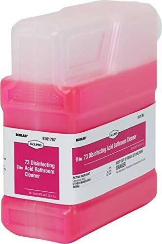 ECOLAB 6101039 73 Disinfecting Acid Bathroom Cleaner 1.3 Liter – One (1) Unit