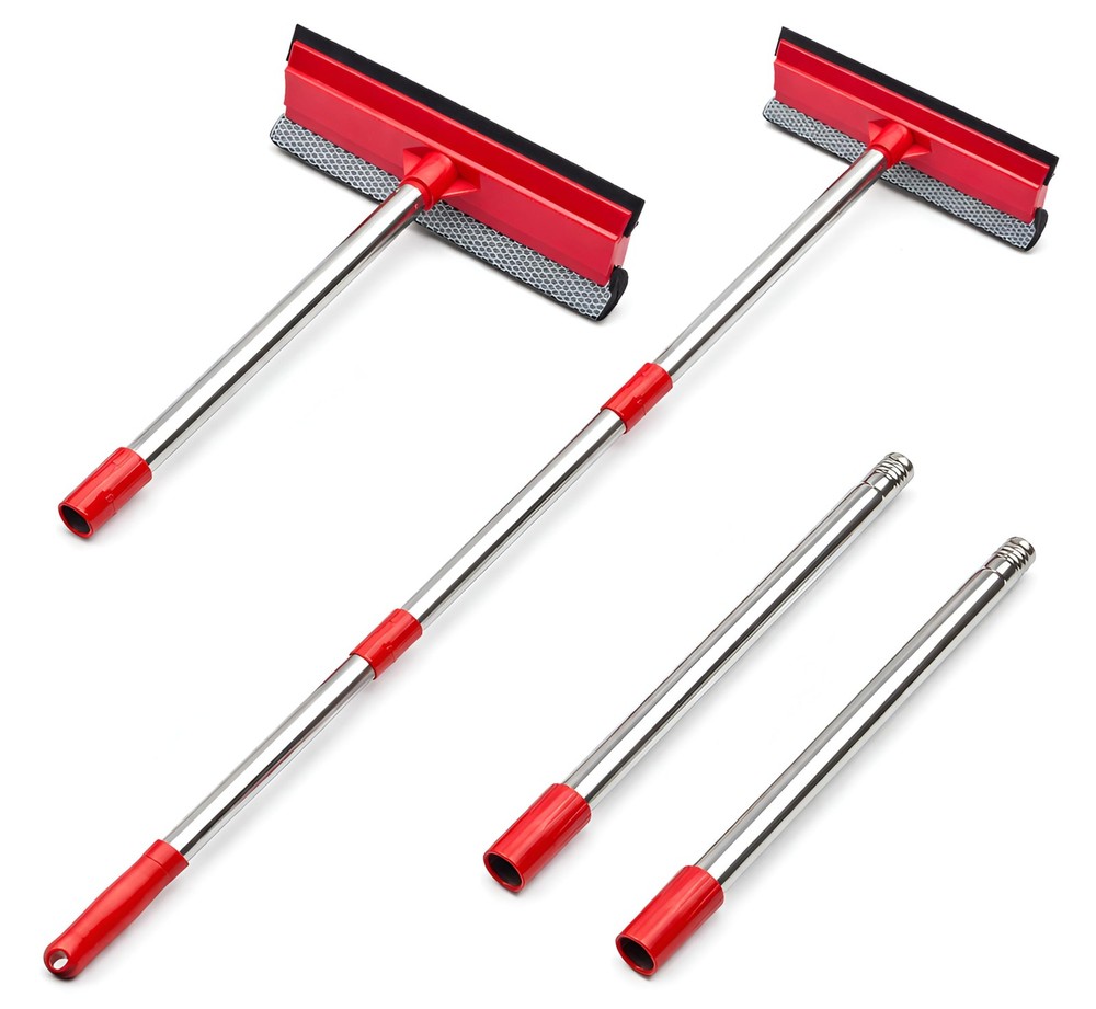 Dsv Standard Window Squeegee 2-In-1 Window Cleaner 55 Extension Poles Window