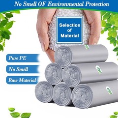 4 Gallon Trash Can Liners – Small Garbage Bags 250, Extra Strong, Fit 10-15 L…