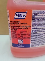 Clean Quick 1 gal. Broad Range Quaternary Sanitizer Sweet Scent P&G