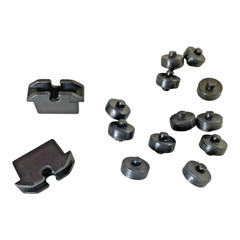 KAIVAC Lot of 12 Plastic Wheels CAA07 & 2 Wheel Holders CAA08 New Old Stock OEM