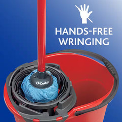 Quick Wring Mop Bucket with Torsion Wringer – 2.5 Gal. (6-Pack)