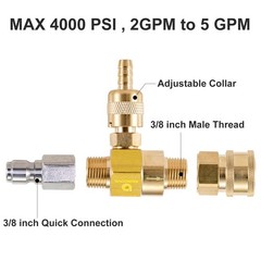 Raincovo Downstream Injector for Pressure Washer, Power Washer 6.1 inches