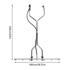 39″ 7-Hole Water Broom For Hot and Cold Water Pressure Washer 100x160cm/39*63in