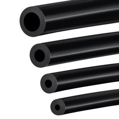GEPHYNM 4PCS Vacuum Hose Automotive, 5 FT 1/8 1/8″+5/32″+1/4″+3/8″-5FT, Black