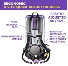 ProTeam GoFit 10 Backpack Vacuum 107689 HEPA Commercial 10-Qt w/ Xover Tool Kit
