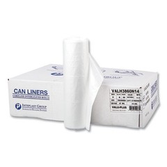 Inteplast Group Can Liners, 60 gal, 12 mic, 38″ x 58″, 25 Bags/Roll, 8 Rolls/CT