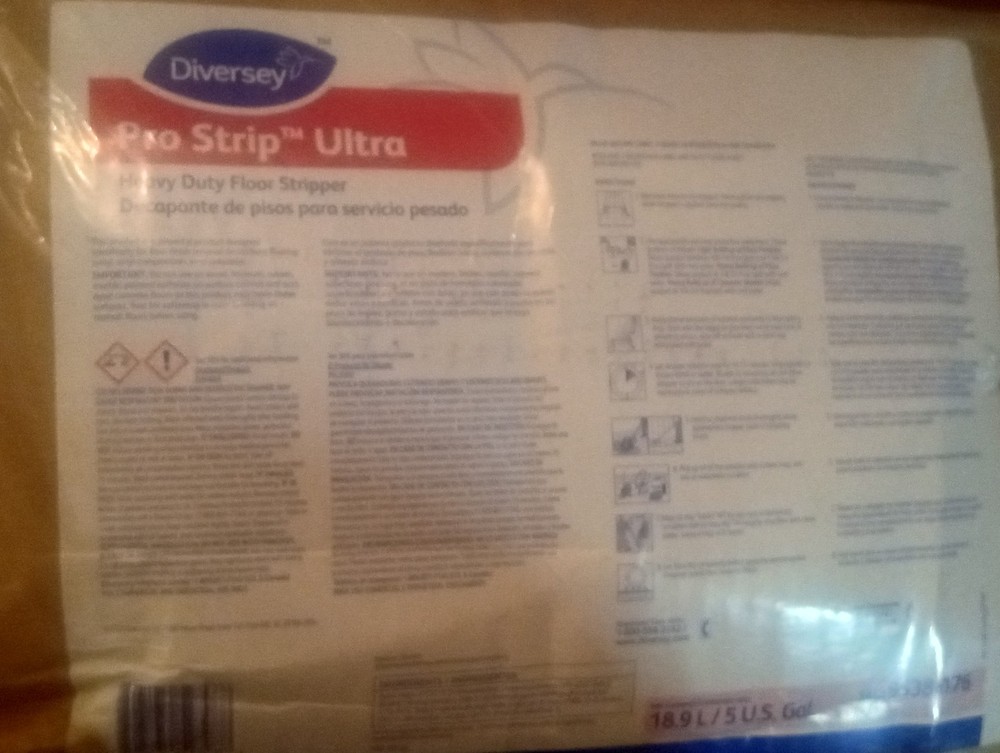 Diversey Pro Strip Ultra Heavy Duty Floor Stripper Commercial Strength 5 Gallons