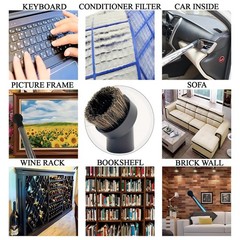 For Miele 2Pack Round Horsehair Dust Brush Vacuum Attachments Accessories 1-3/8′