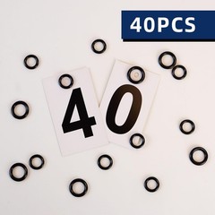 TKYPZY 40 Pack Power Pressure Washer O-Rings for 1/4″ & 3/8″ Quick Black