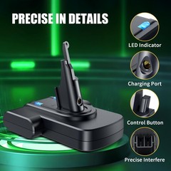 Olindr Dyson V7 Battery Replacement 21.6V 8000Mah Lithium-Ion Compatible Dyson
