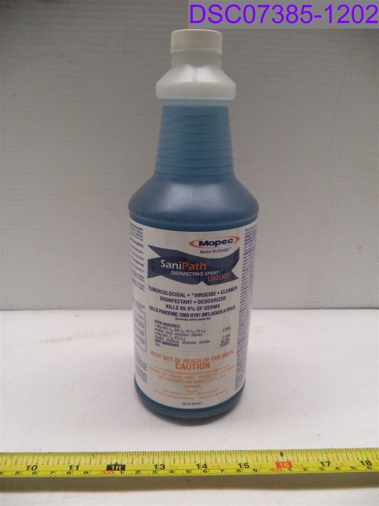 32oz Mopec SaniPath Disinfecting Spray Liquid Cleaner P/N BE047