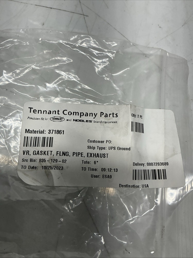 Tennant Company 371861 Lot Of 2. Y-119