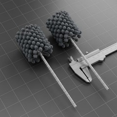 Spherical Head Brush Polishing Deburring Brush Scratchy for Metalworking