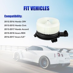 Lcwrgs Ac Blower Motor Fan Fits For Honda Crv Cr-V Civic Accord Acura Rdx Ilx