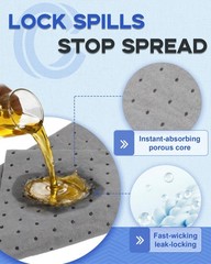1 Roll 15″Wx25’L Oil Absorbent Mat New Upgrade | Heavy-Duty