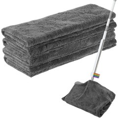 CODOHI 4 Pcs Extra Large Microfiber Cleaning Cloth, 30″x20″ 30″ x 20″, Grey