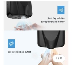 AIKE hand Dryer Powerful Heavy Duty High Speed Electric Hand Dryer