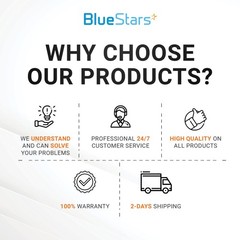 BlueStars 6 Pack 2124, 2039A, 2307, 23157, 20391, 20399 Exact fit, Orange