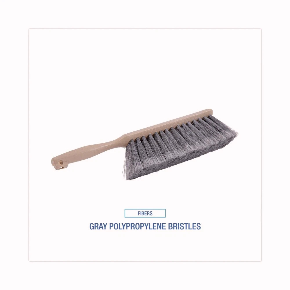 Boardwalk 5408 4.5 in. Brush 3.5 in. Tan Handle Counter Brush – Gray New
