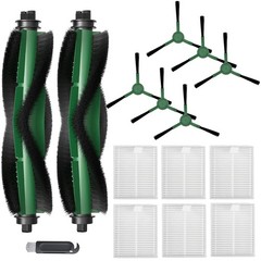 15 Pack Replacement Parts Kit for Roomba 104/105 Vac＆Combo 15 Pcs, Black