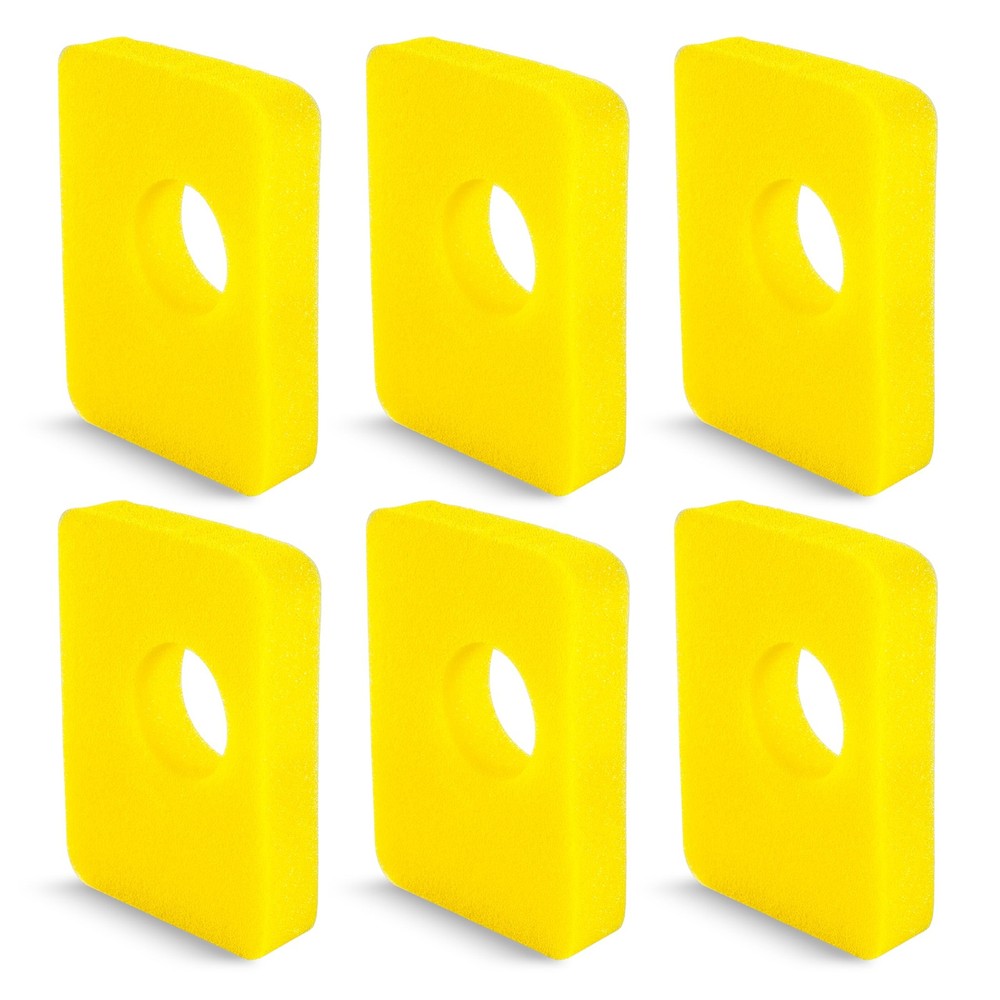 BlueStars 6 Pcs 799579 Air Cleaner Foam Filter – 799579 PO6, Yellow