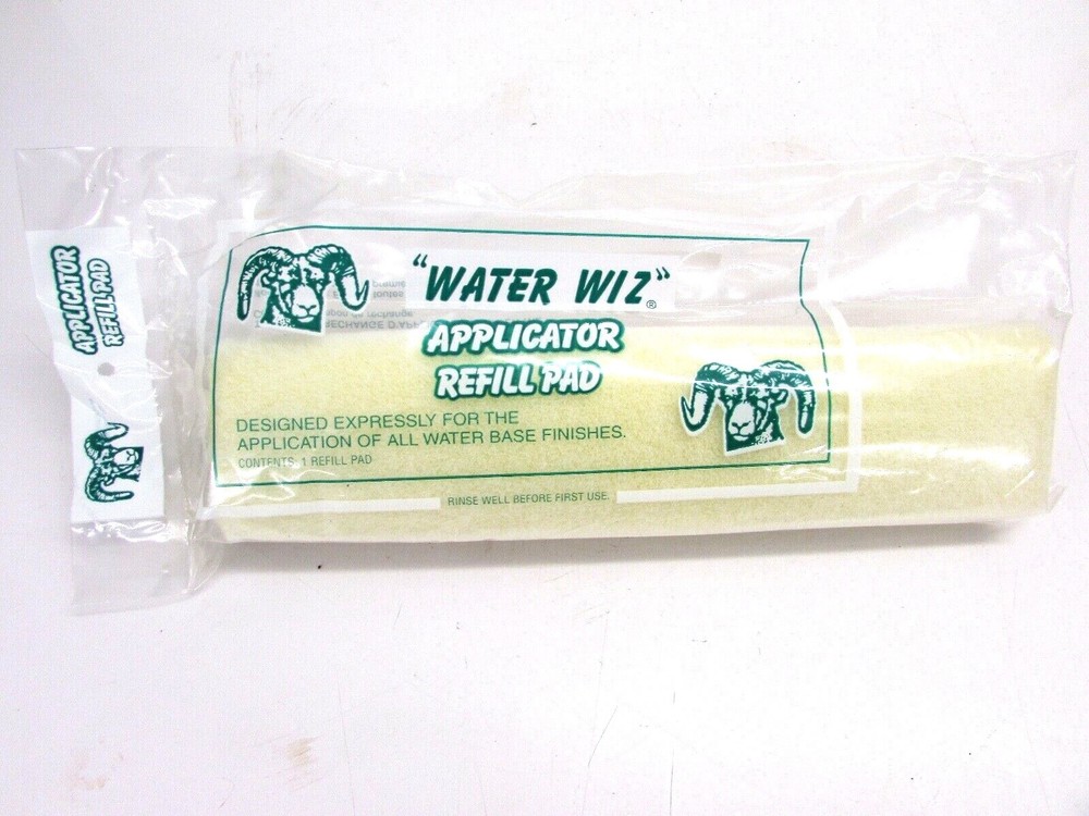 NOS! “WATER WIZ” 12″ APPLICATOR REFILL PAD #31201