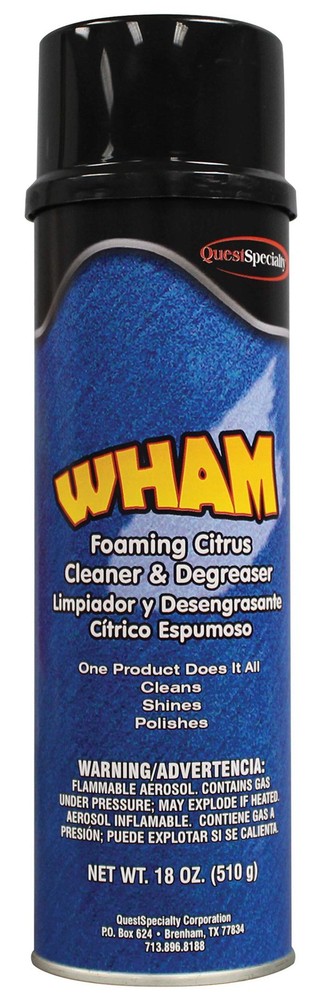 WHAM Foaming Cleaner & Degreaser – Box of 12, QuestSpecialty Citrus Foam Aerosol