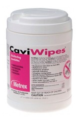 Metrex 13-1100 CaviWipes Germicidal Hospital Towelettes Large 6″ x 6.75″ 160 Can