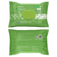McKesson Flushable* Personal Wipe 7.5 x 12.5″ DXLU96 1 Pack 96 Wipes