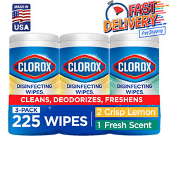 3 Pack – Disinfecting Wipes, Bleach Free Cleaning, Multi-Surface Wipes