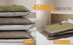 Rechargeable Wireless Pump Vacuum Bags, Portable Storage Bags for Travel and
