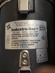Industry-vac Model 900472 W/attachments And Locking Case. Tested Works Xerox