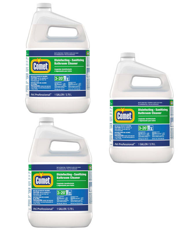 Comet Disinfecting/Sanitizing Bathroom Cleaner, One-Gallon, Case of 3 One-Gallon