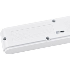 12″ 5+1 Outlet Strip Surge Protector w/USB Ports 900 Joules 6-ft Cord White