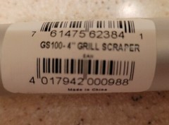 Unger GS100 ErgoTec 4″ Grill Scraper Brand New!