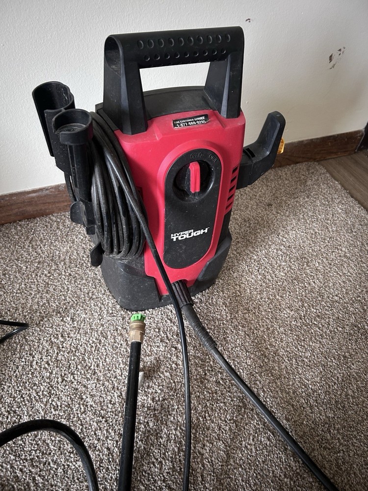 Hyper Tough 1600 PSI Electric Pressure Washer w/ Spray Gun & 0.25in Hose