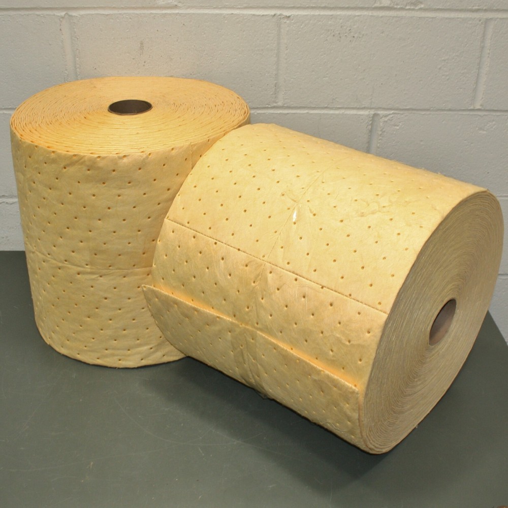 Spilfyter Hazardous Material Absorbent Rolls S2-91BX, 30 Gallons Absorbed, Perf.