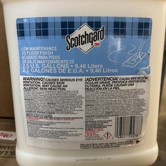 *OPEN JUG* 3M SCOTCHGARD 25 Resilient Floor finish Jug 2.5 gal/9.46L