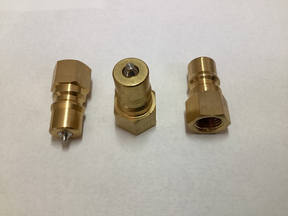 Male 1/4″ Brass Quick Disconnect Coupler Carpet Cleaning Hose (Pack of 3)