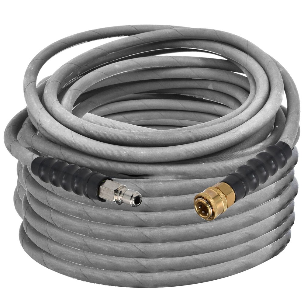 Hot Water Pressure Washer Hose 3/8″ x 100ft 6000 psi Non-Marking 2-Braid Gray