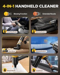 Svoko Handheld Vacuum Cleaner 21000Pa Suction Brushless Motor 4-In-1 Portable