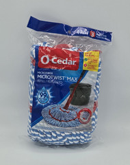 Pair Of O-Cedar MicroTwist Max Microfiber Wet Round Mop Head Refill Washable Red