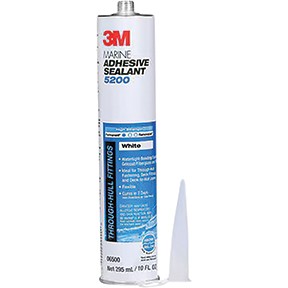 3M Marine Adhesive Sealant 5200, White, 295 ml Cartridge MMM-6500