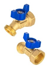 EFIELD (Pack of 2) 1/4-Turn Outdoor Spigot, Sillcock 3/4″×3/4″（P2）, Brass