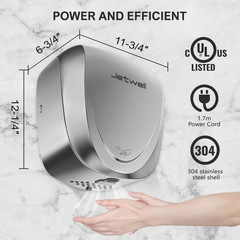 UL Approved Power Commercial Hand Dryer with HEPA Filter High Speed Automatic Wa