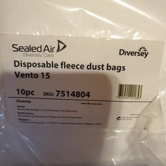 10 PACK TASKI 7514804 Disposable Fleece Dust Bags For VENTO 15
